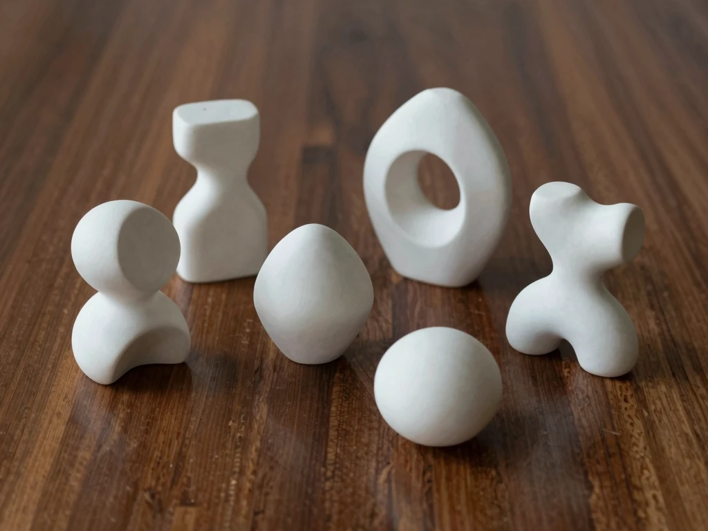 Sculptural collectie minimalistische decoratie